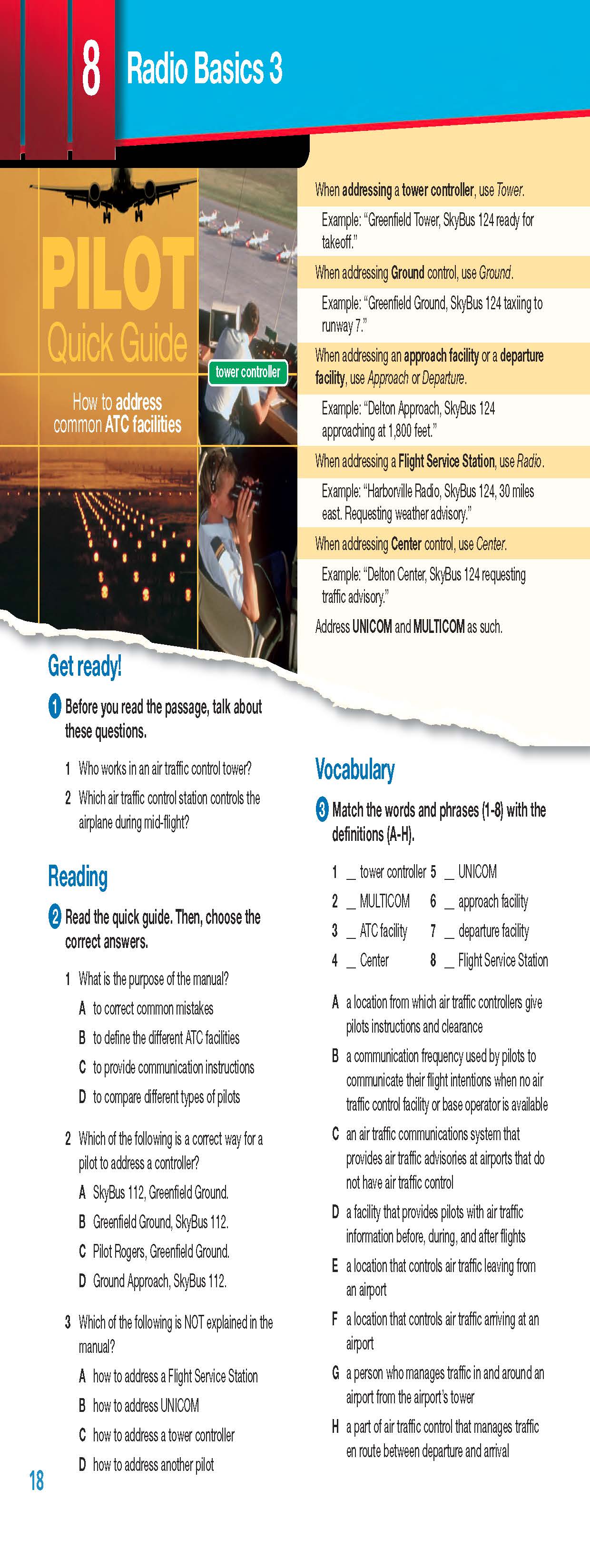ESP English for Specific Purposes - Career Paths: Civil Aviation - Sample Page 1 ESP English for Specific Purposes - Career Paths: Civil Aviation - Sample Page 1