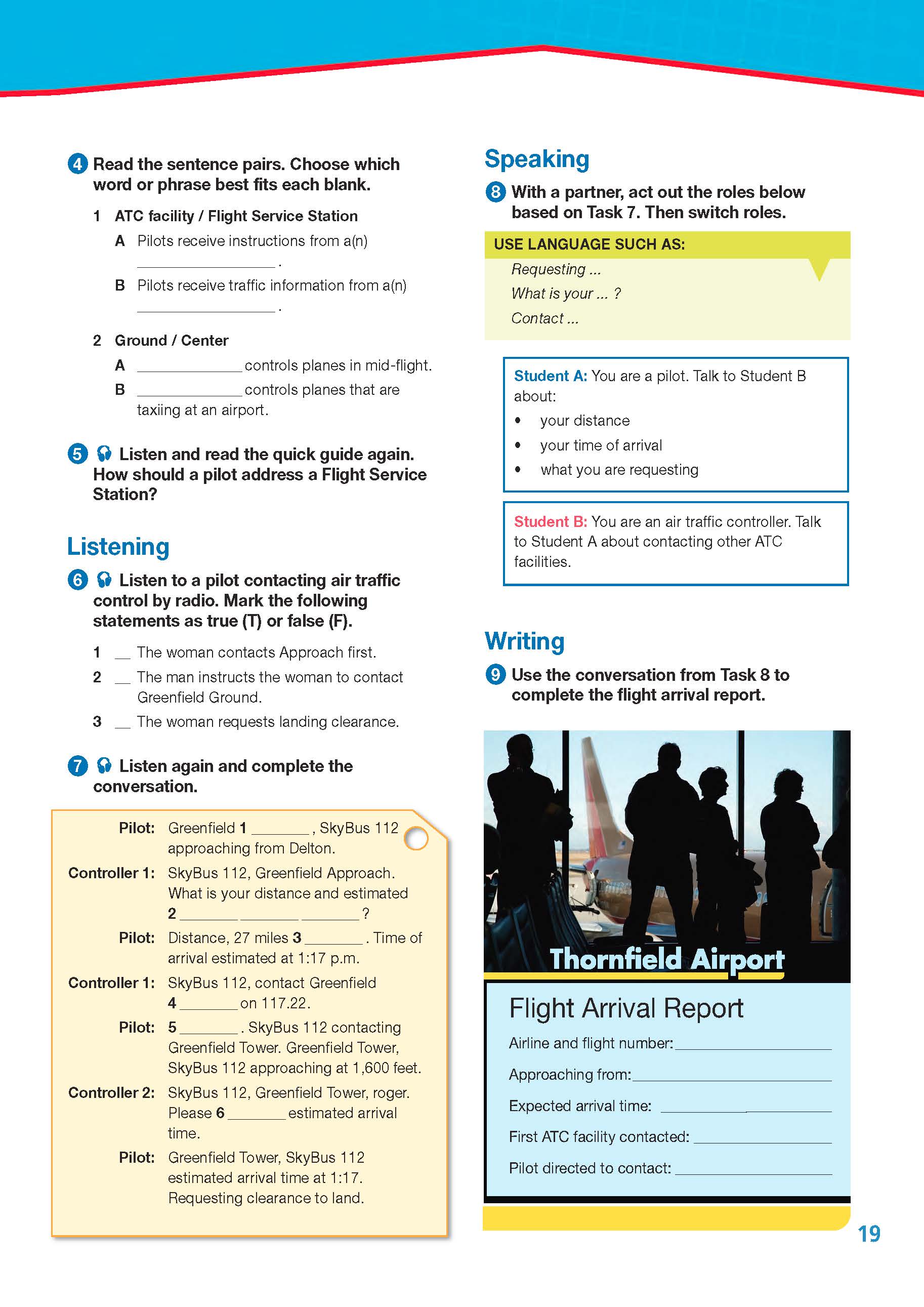 ESP English for Specific Purposes - Career Paths: Civil Aviation - Sample Page 2 ESP English for Specific Purposes - Career Paths: Civil Aviation - Sample Page 2
