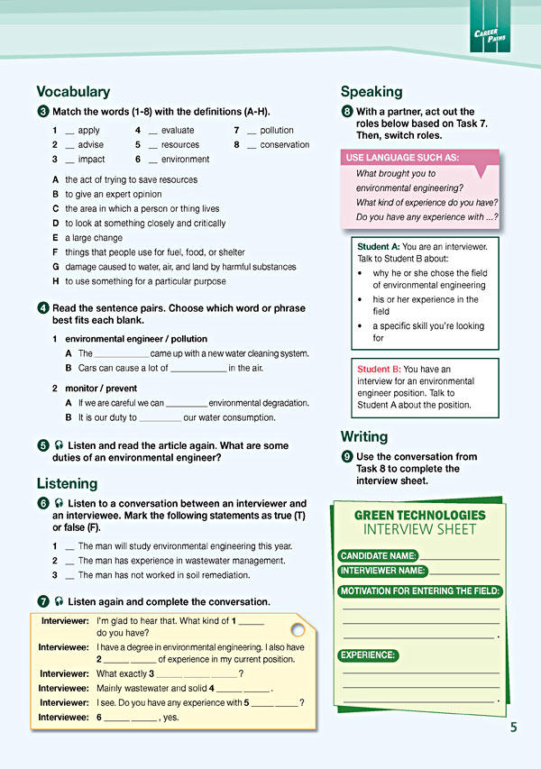 Sample Page 2 - Career Paths: Environmental Engineering Sample Page 2 - Career Paths: Environmental Engineering