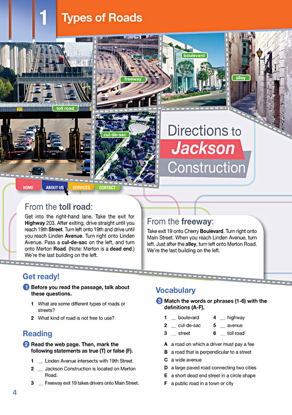 Sample Page 1 - Career Paths: Construction II - Roads & Highways