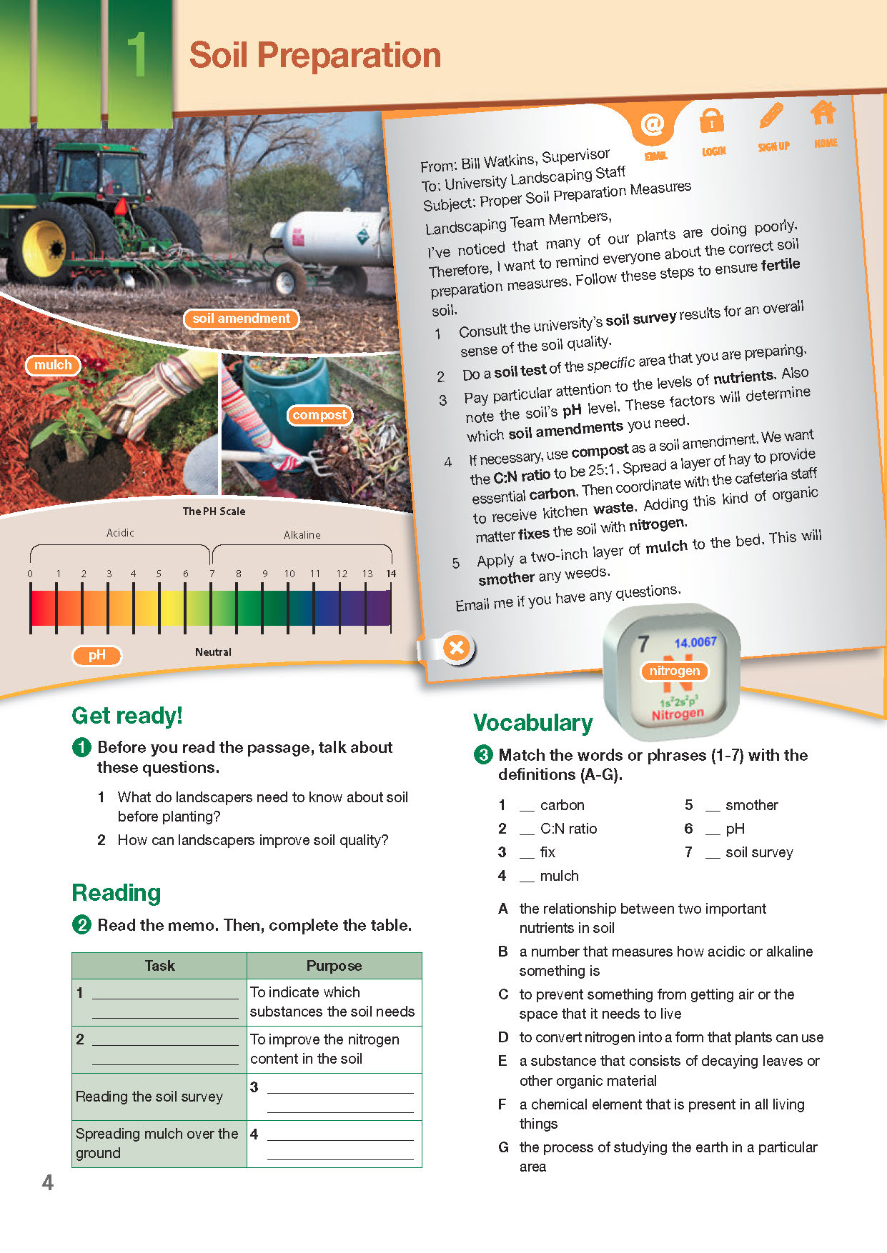 ESP English for Specific Purposes - Career Paths: Landscaping - Sample Page 1 ESP English for Specific Purposes - Career Paths: Landscaping - Sample Page 1