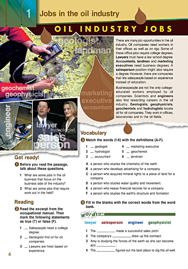 Sample Page 1 - Career Paths: Petroleum I