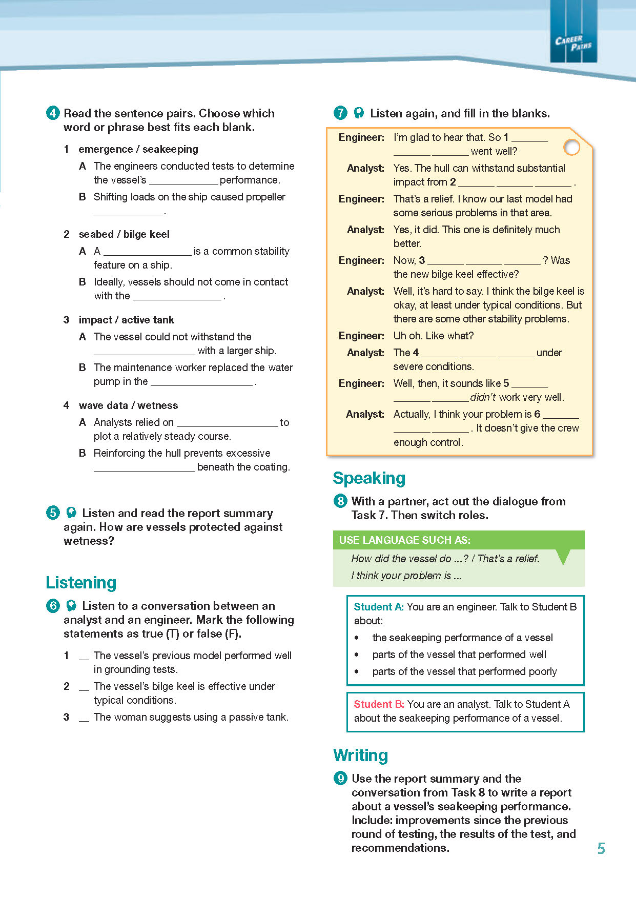 ESP English for Specific Purposes - Career Paths: Marine Engineering - Sample Page 2