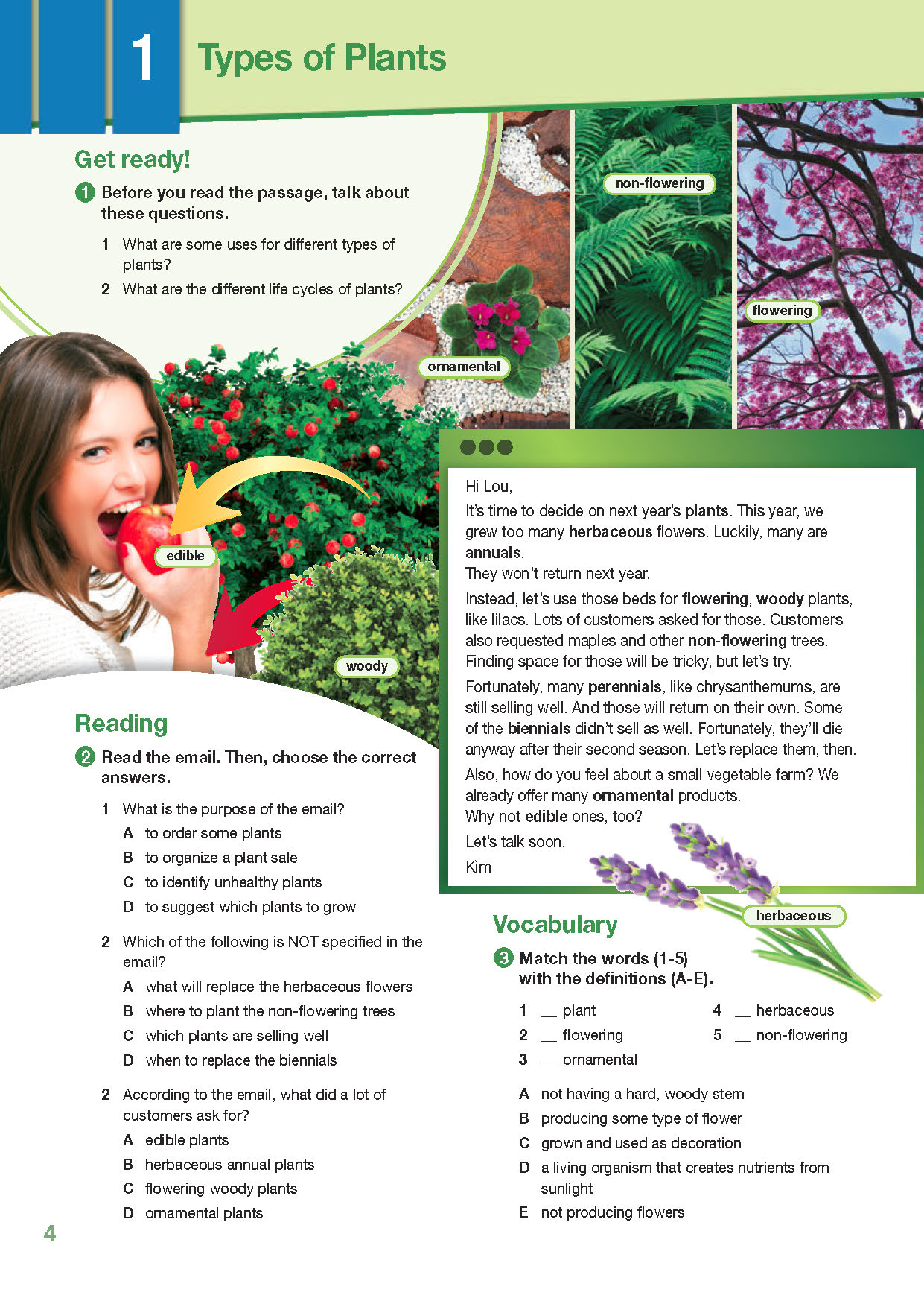 ESP English for Specific Purposes - Career Paths: Plant Production - Sample Page 1