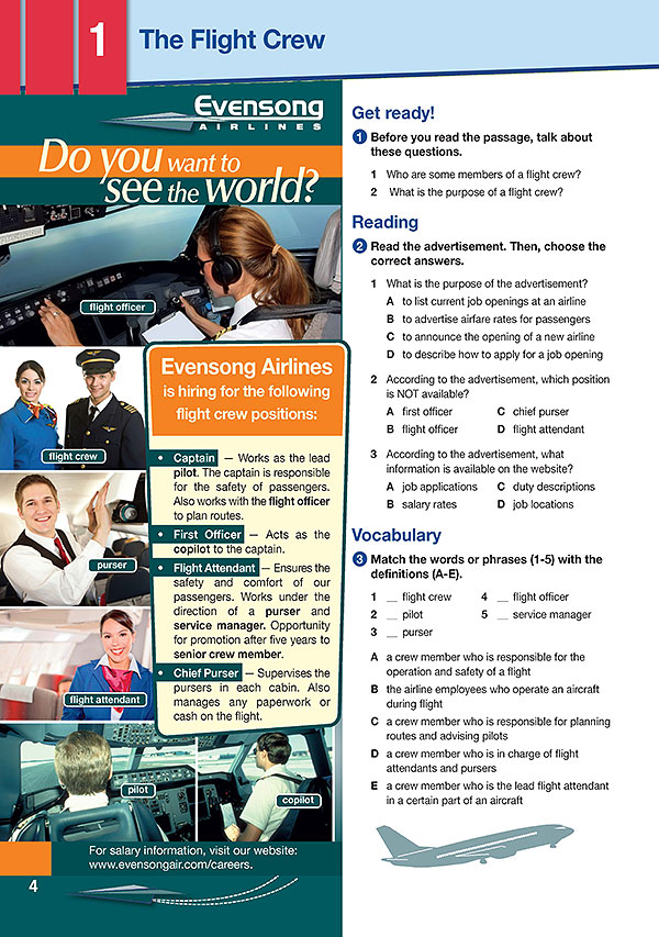 Sample Page 1 - Career Paths: Flight Attendant Sample Page 1 - Career Paths: Flight Attendant