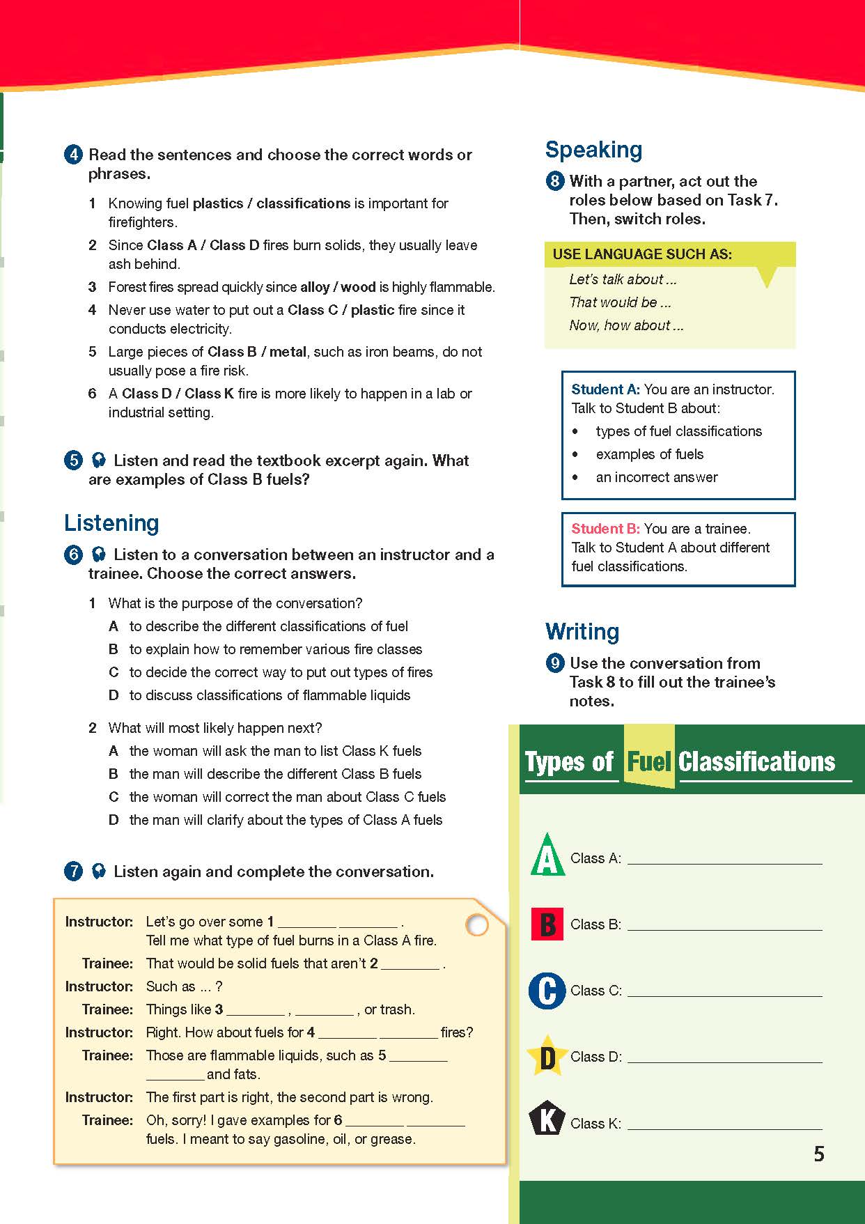 ESP English for Specific Purposes - Career Paths: Firefighters - Sample Page 4