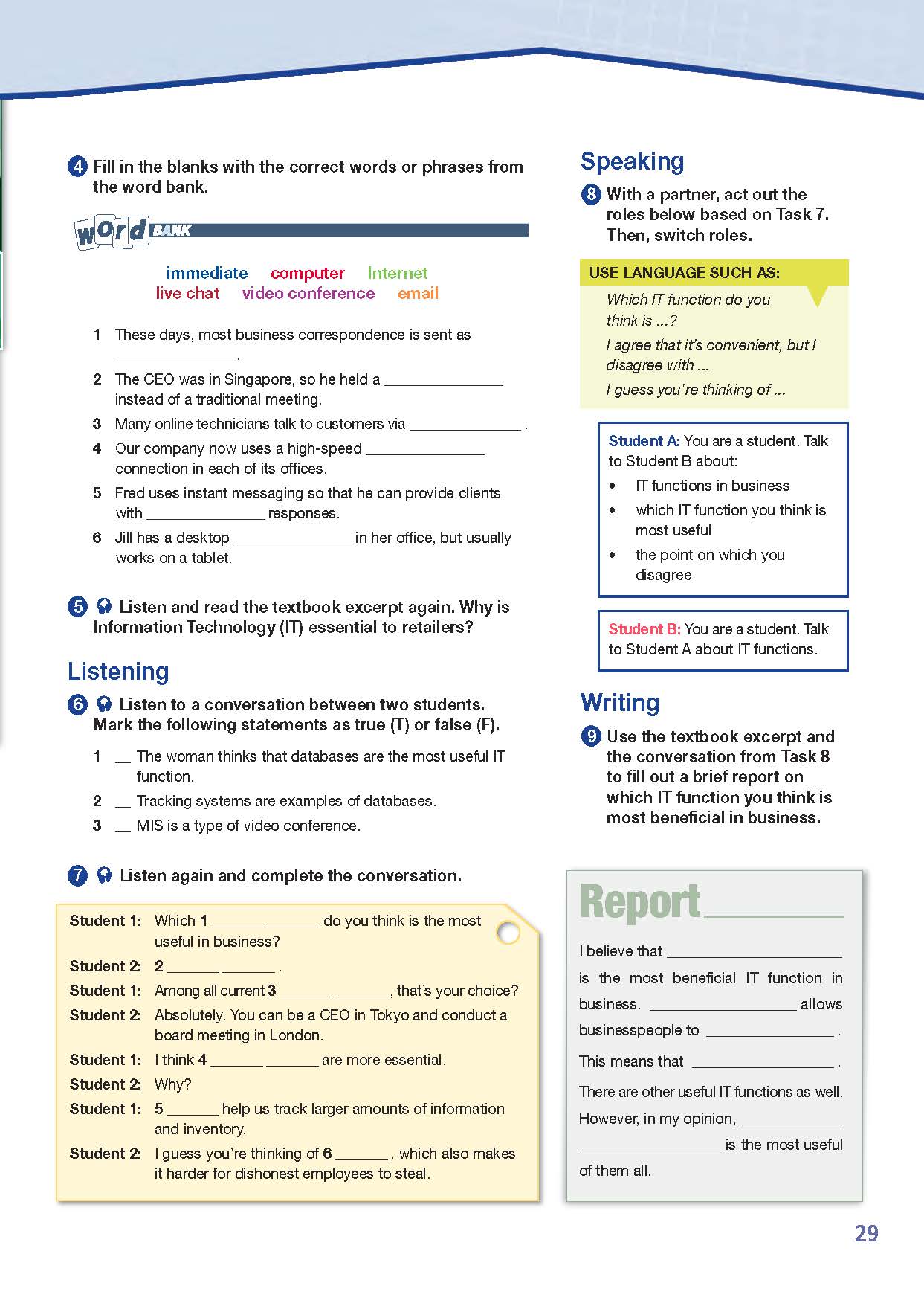 ESP English for Specific Purposes - Career Paths: MBA - Sample Page 4