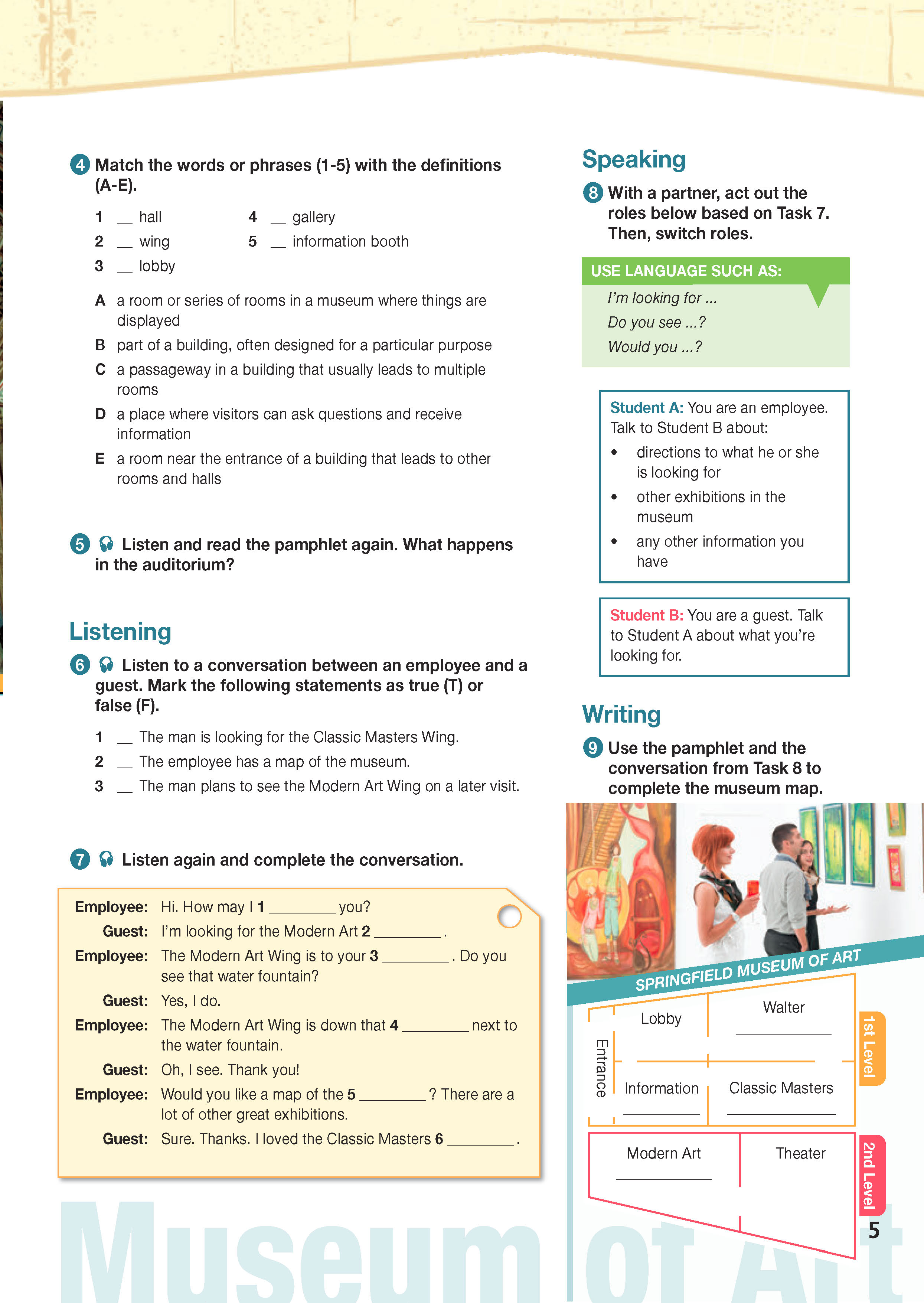 ESP English for Specific Purposes - Career Paths: Musuem Managment - Sample Page 2