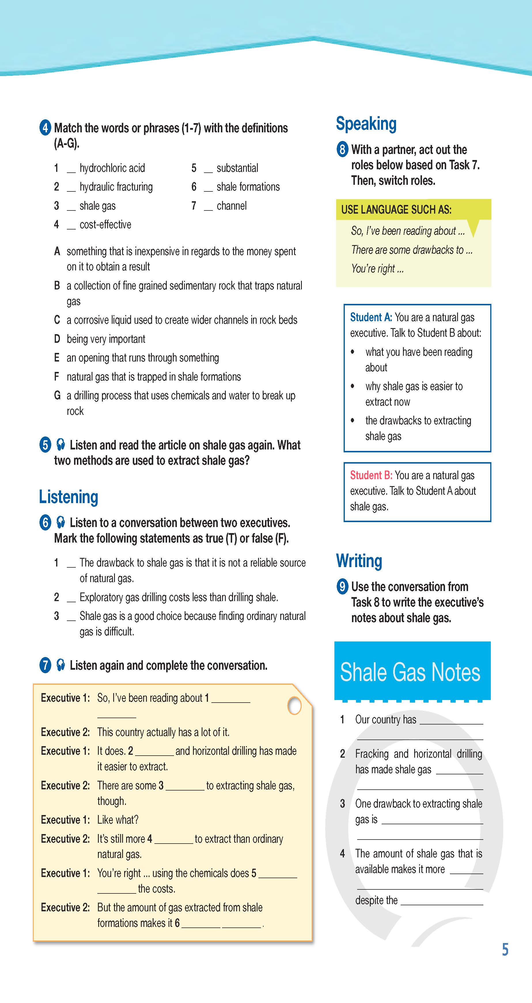 ESP English for Specific Purposes - Career Paths: Natural Gas II - Sample Page 2
