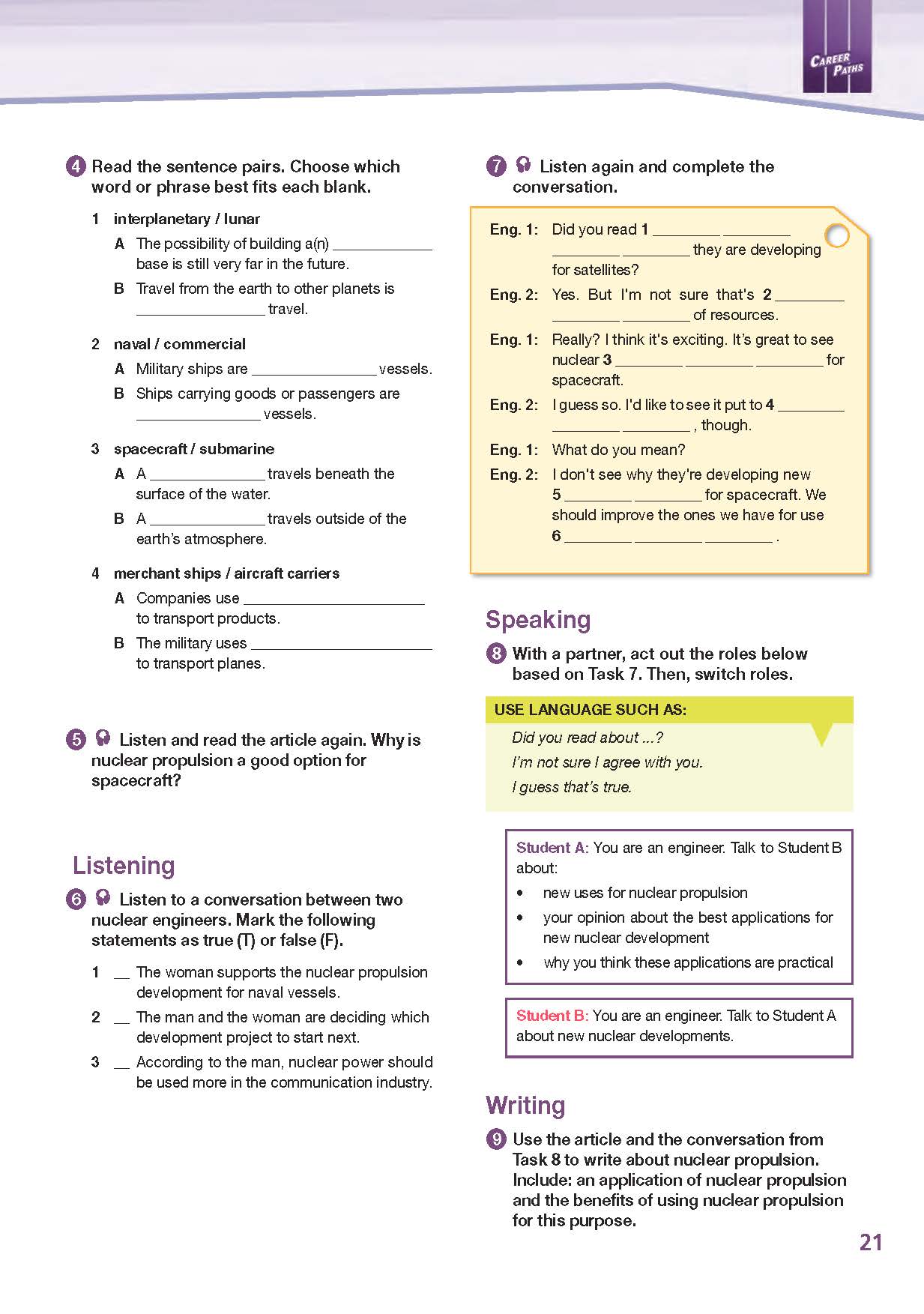 ESP English for Specific Purposes - Career Paths: Nuclear Engineering - Sample Page 4