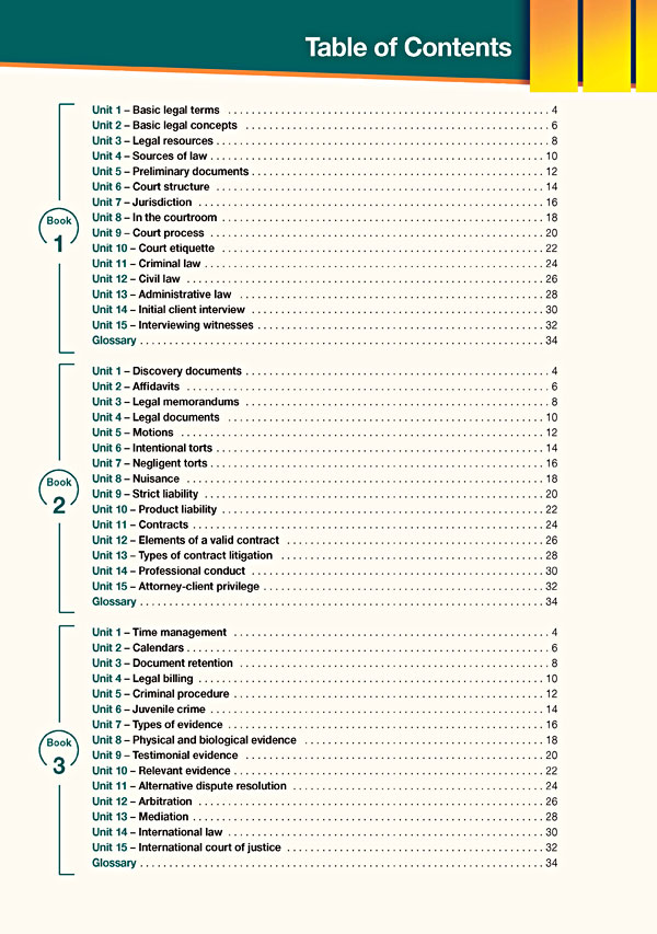 Contents - Career Paths: Law