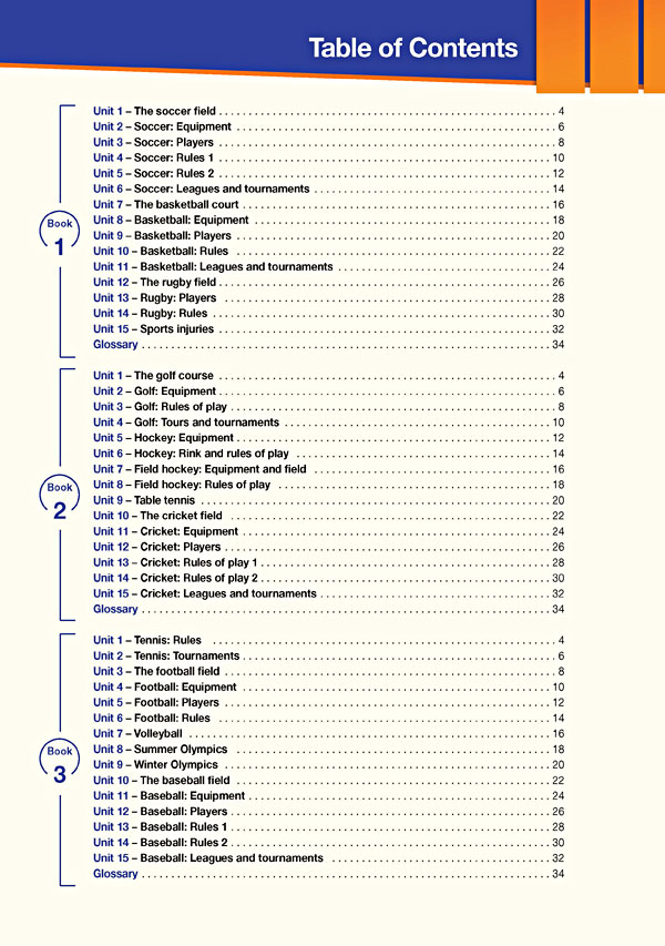 Contents - Career Paths: Sports