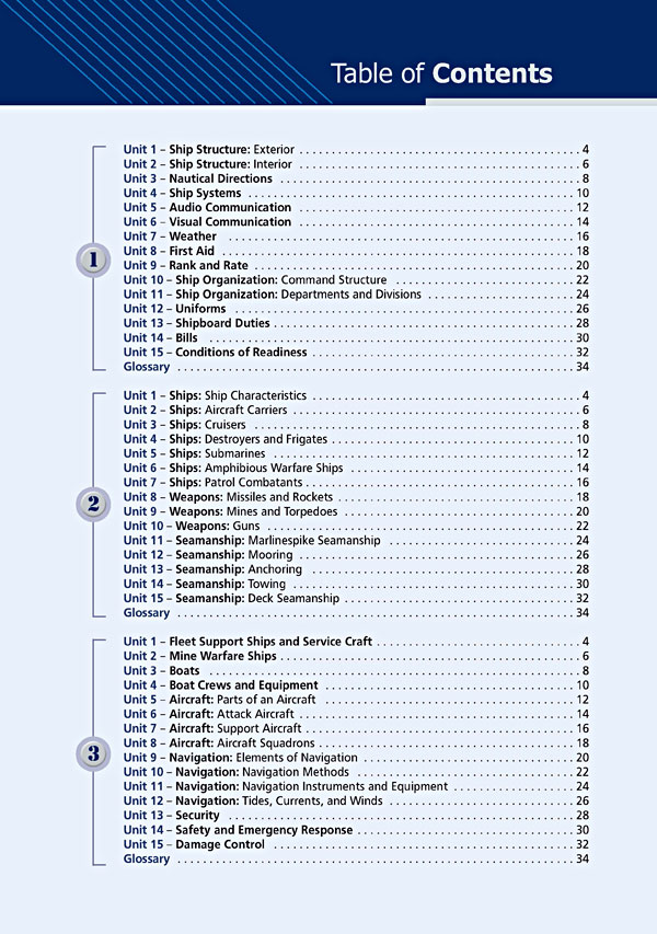 Contents - Career Paths: Navy