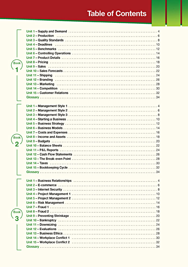 Contents - Career Paths: Management II