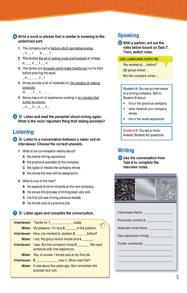Sample Page 2 - Career Paths: Natural Resources II - Mining