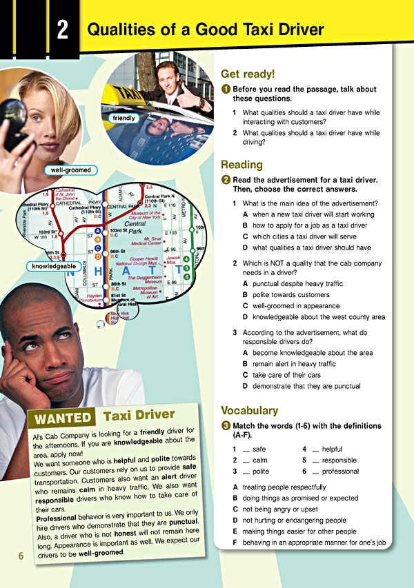 Sample Page 3 - Career Paths: TAXI Drivers Sample Page 3 - Career Paths: TAXI Drivers