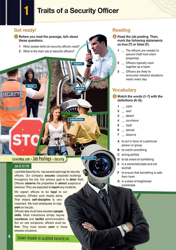 Sample Page 2- Career Paths: Career Paths: Security Personnel Sample Page 2- Career Paths: Career Paths: Security Personnel